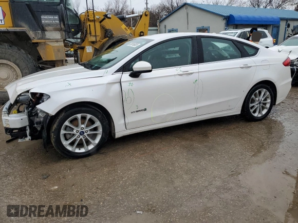 2019 Ford Fusion Hybrid SE with VIN 3FA6P0LU4KR157950, listed as a Copart auction lot 38016003 with 0 mi miles. Bid and sale history available at carsss.com. Image 1.