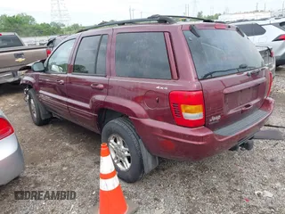2000 Jeep Grand Cherokee Limited with VIN 1J4GW58N4YC423095, listed as a IAAI auction lot 42275933 with 135,684 mi miles and . Bid and sale history available at DreamBid. Image 3.