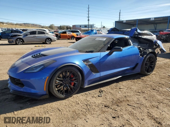 2019 Chevrolet Corvette Z06 2LZ with VIN 1G1YR2D67K5606378, listed as a Copart auction lot 80897994 with 12,754 mi miles and Salvage Title. Bid and sale history available at carsss.com. Image 1.