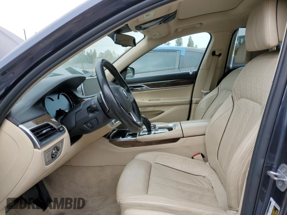 2016 BMW 7 Series 740i with VIN WBA7E2C52GG504213, listed as a Copart auction lot 53120313 with 55,933 mi miles. Bid and sale history available at carsss.com. Image 7.