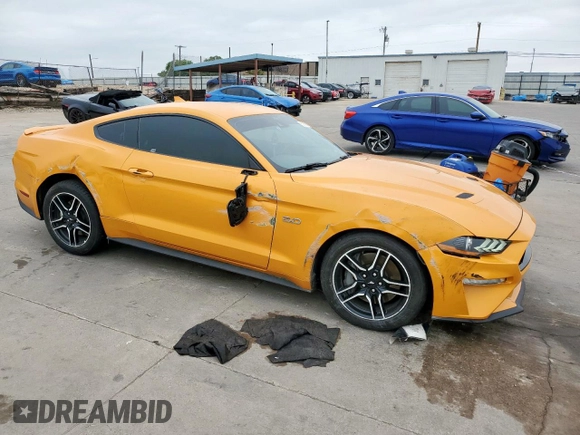2022 Ford Mustang GT with VIN 1FA6P8CF7N5106241, listed as a Copart auction lot 51381095 with 60,264 mi miles and Salvage title. Bid and sale history available at DreamBid. Image 4.