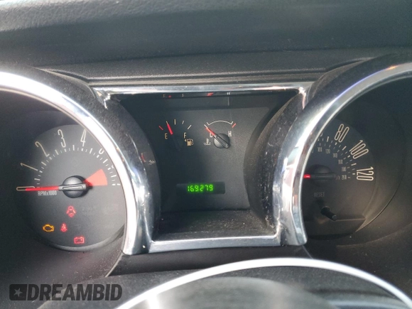 2007 Ford Mustang Deluxe with VIN 1ZVFT80N675333924, listed as a Copart auction lot 48516165 with 169,279 mi miles and Salvage Title. Bid and sale history available at carsss.com. Image 9.