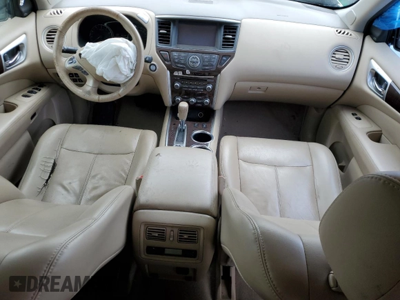 2015 Nissan Pathfinder Platinum z VIN 5N1AR2MM9FC602823, wystawiony jako Copart lot #56678085 z przebiegiem 342 063 mil mil oraz Szkoda całkowita • Salvage title. Historia ofert i sprzedaży dostępna na DreamBid. Obrazek 8.