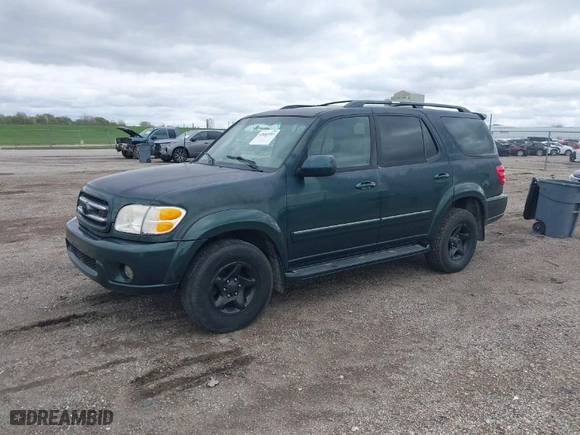 2001 Toyota Sequoia Limited with VIN 5TDBT48A61S040585, listed as a IAAI auction lot 42082703 with 263,203 mi miles. Bid and sale history available at carsss.com. Image 2.