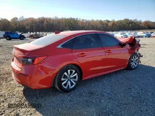 2024 Honda Civic LX z VIN 2HGFE2F20RH576701, wystawiony jako Copart lot #83652944 z przebiegiem Nie podano mil oraz Szkoda całkowita • Salvage title. Historia ofert i sprzedaży dostępna na DreamBid. Obrazek 3.