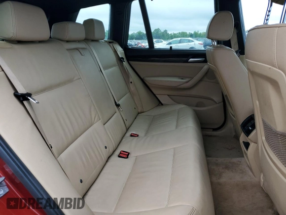 2013 BMW X3 xDrive28i with VIN 5UXWX9C55D0A23234, listed as a Copart auction lot 56388885 with 112,050 mi miles and Clean Title. Bid and sale history available at DreamBid. Image 11.