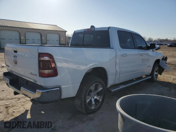 2023 Ram 1500 Laramie with VIN 1C6SRFJT3PN512320, listed as a Copart auction lot 48335525 with 24,075 mi miles and Salvage title. Bid and sale history available at DreamBid. Image 3.
