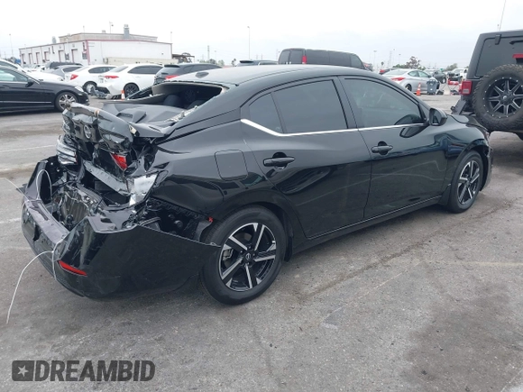 2025 Nissan Sentra SV with VIN 3N1AB8CV1SY243431, listed as a IAAI auction lot 41885210 with 1,325 mi miles and . Bid and sale history available at DreamBid. Image 4.