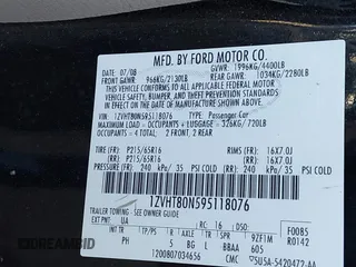 2009 Ford Mustang с VIN 1ZVHT80N595118076, выставлен на аукционе IAAI как лот 41870264 с пробегом Не указан миль и . История ставок и продаж доступна на DreamBid. Изображение 9.