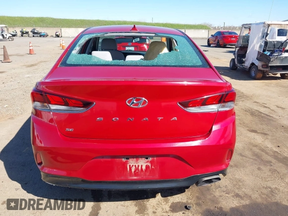 2018 Hyundai Sonata SE with VIN 5NPE24AF3JH607489, listed as a IAAI auction lot 41751030 with 44,044 mi miles and . Bid and sale history available at carsss.com. Image 16.
