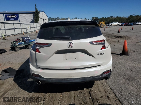 2019 Acura RDX with VIN 5J8TC1H38KL016958, listed as a Copart auction lot 49839275 with 86,734 mi miles and Salvage Title. Bid and sale history available at carsss.com. Image 6.