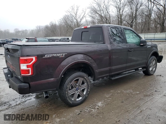 2020 Ford F-150 XL with VIN 1FTEX1EP5LFC02170, listed as a Copart auction lot 85945204 with 43,932 mi miles and Salvage title. Bid and sale history available at DreamBid. Image 3.