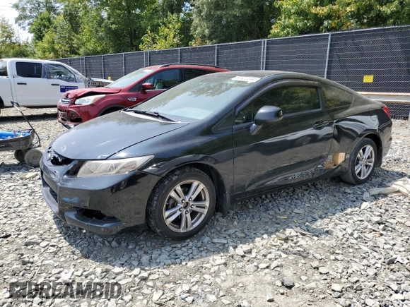 2012 Honda Civic Cpe EX with VIN 2HGFG3B88CH540837, listed as a Copart auction lot 67922244 with 186,171 mi miles and Salvage Title. Bid and sale history available at carsss.com. Image 1.