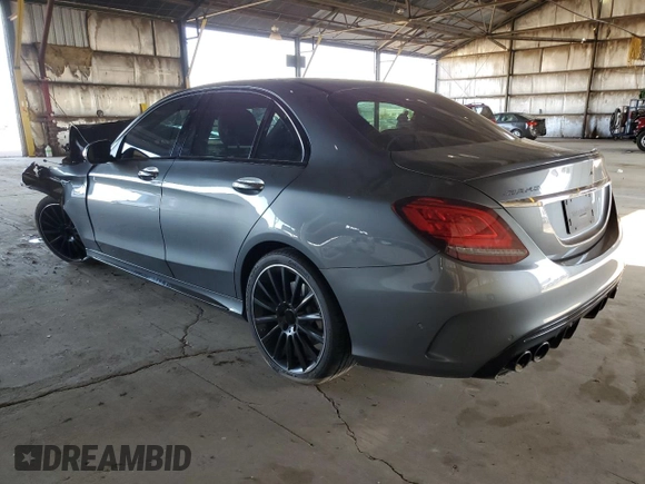 2020 Mercedes-Benz C 43 AMG z VIN W1KWF6EB1LR596280, wystawiony jako Copart lot #52338545 z przebiegiem 87 411 mil mil oraz Szkoda całkowita • Salvage title. Historia ofert i sprzedaży dostępna na DreamBid. Obrazek 2.