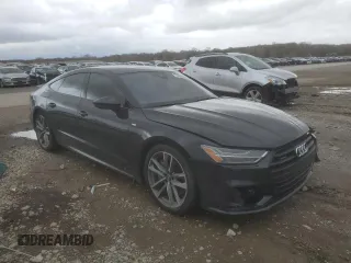 2019 Audi A7 Prestige with VIN WAUV2AF22KN116818, listed as a Copart auction lot 75260224 with 0 mi miles and Salvage Title. Bid and sale history available at carsss.com. Image 4.