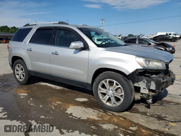 2013 GMC Acadia SLT z VIN 1GKKRRKD7DJ130512, wystawiony jako Copart lot #57632515 z przebiegiem 124 772 mil mil oraz Szkoda całkowita • Salvage title. Historia ofert i sprzedaży dostępna na DreamBid. Obrazek 4.