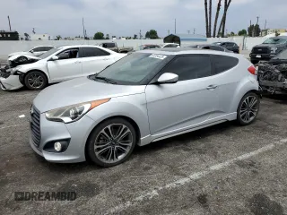 2016 Hyundai Veloster Turbo with VIN KMHTC6AE4GU293739, listed as a Copart auction lot 65354425 with 86,000 mi miles and Salvage title. Bid and sale history available at DreamBid. Image 1.