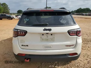 2019 Jeep Compass Trailhawk with VIN 3C4NJDDB5KT795347, listed as a Copart auction lot 57111655 with 78,010 mi miles and Salvage title. Bid and sale history available at DreamBid. Image 6.