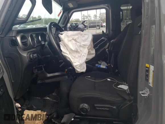 2022 Jeep Wrangler Unlimited Willys with VIN 1C4HJXDN2NW251007, listed as a Copart auction lot 44691165 with Not Provided miles and Salvage Title. Bid and sale history available at DreamBid. Image 7.