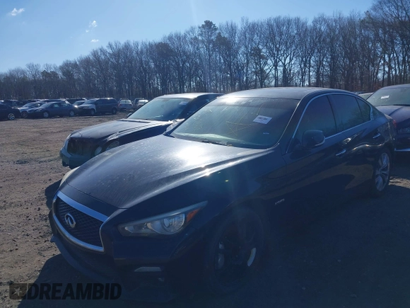2014 Infiniti Q50 Hybrid Sport with VIN JN1AV7AP9EM691834, listed as a IAAI auction lot 41703454 with Not Provided miles and . Bid and sale history available at DreamBid. Image 16.