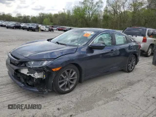2019 Honda Civic EX-L z VIN 19XFC1F78KE207936, wystawiony jako Copart lot #55071145 z przebiegiem 70 749 mil mil oraz Szkoda całkowita • Salvage title. Historia ofert i sprzedaży dostępna na DreamBid. Obrazek 1.