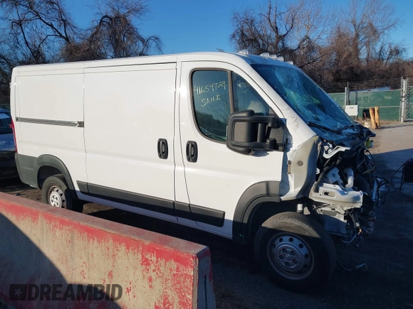 2023 Ram ProMaster Cargo with VIN 3C6LRVAG2PE540096, listed as a IAAI auction lot 41654729 with 17,568 mi miles and . Bid and sale history available at DreamBid. Image 14.