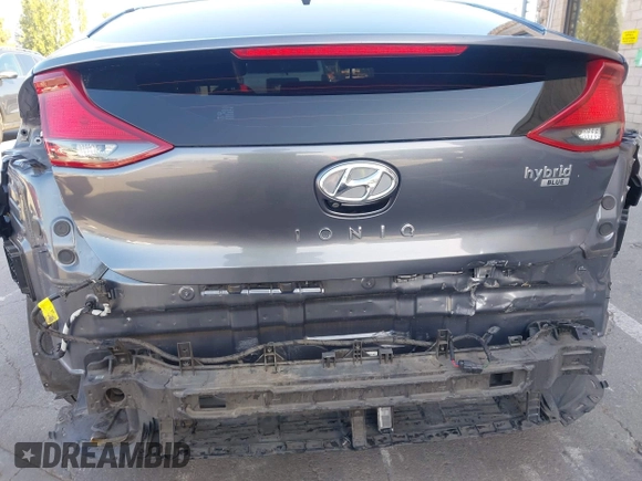 2019 Hyundai Ioniq Blue with VIN KMHC65LC6KU179800, listed as a IAAI auction lot 42196370 with 160,154 mi miles and . Bid and sale history available at DreamBid. Image 6.