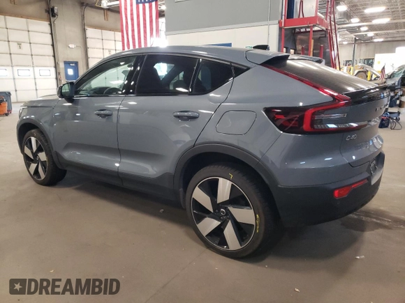 2023 Volvo C40 Recharge Pure Electric Ultimate with VIN YV4ED3GM9P2029836, listed as a Copart auction lot 78082934 with 55,879 mi miles and Salvage Title. Bid and sale history available at carsss.com. Image 2.
