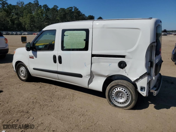 2022 Ram ProMaster City Cargo Van Tradesman with VIN ZFBHRFAB9N6W72092, listed as a Copart auction lot 72950374 with 29,525 mi miles and Salvage Title. Bid and sale history available at carsss.com. Image 2.