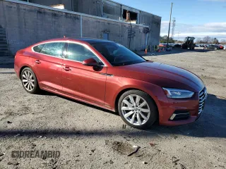 2018 Audi A5 Sportback Premium Plus with VIN WAUBNCF51JA005232, listed as a Copart auction lot 37295694 with 96,134 mi miles. Bid and sale history available at carsss.com. Image 4.