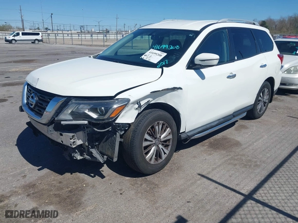 2017 Nissan Pathfinder S with VIN 5N1DR2MN0HC643429, listed as a IAAI auction lot 41699208 with 157,364 mi miles. Bid and sale history available at carsss.com. Image 18.