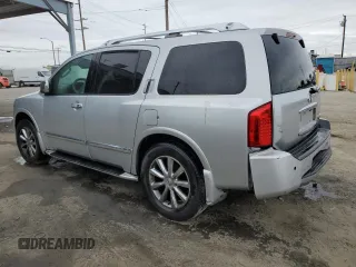 2008 Infiniti QX56 with VIN 5N3AA08D78N908987, listed as a Copart auction lot 53823375 with 124,422 mi miles and Clean Title. Bid and sale history available at carsss.com. Image 2.