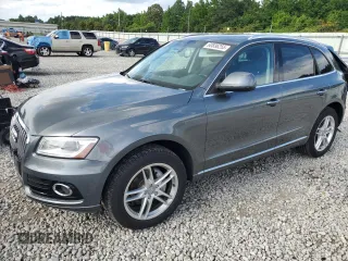 2015 Audi Q5 Premium Plus with VIN WA1LFAFP2FA036629, listed as a Copart auction lot 60836255 with 105,753 mi miles and Salvage title. Bid and sale history available at DreamBid. Image 1.
