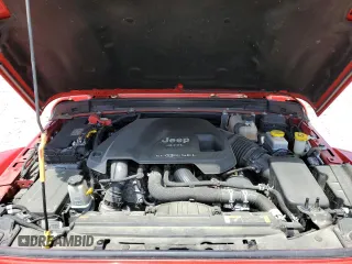 2021 Jeep Wrangler Unlimited Rubicon with VIN 1C4JJXFM3MW732694, listed as a Copart auction lot 54903565 with 70,532 mi miles and Salvage title. Bid and sale history available at DreamBid. Image 12.