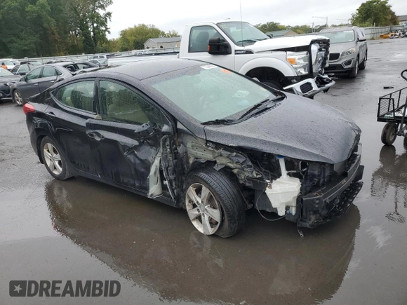2013 Hyundai Elantra GLS with VIN 5NPDH4AE1DH197023, listed as a Copart auction lot 45961625 with 129,589 mi miles and Salvage title. Bid and sale history available at DreamBid. Image 4.
