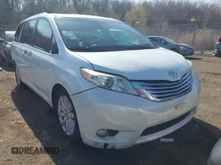 2011 Toyota Sienna XLE with VIN 5TDDK3DC4BS013416, listed as a IAAI auction lot 41933299 with 170,479 mi miles and . Bid and sale history available at DreamBid. Image 1.