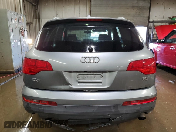 2007 Audi Q7 Premium with VIN WA1BY74L97D080569, listed as a Copart auction lot 50968875 with 214,304 mi miles and Salvage Title. Bid and sale history available at carsss.com. Image 6.
