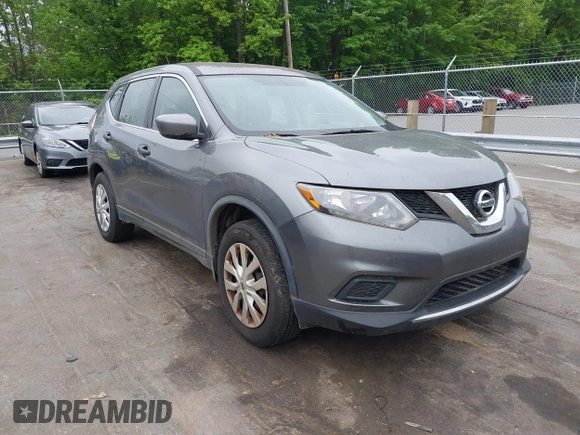 2016 Nissan Rogue SV with VIN KNMAT2MV1GP627725, listed as a IAAI auction lot 42120155 with 195,695 mi miles. Bid and sale history available at carsss.com. Image 6.