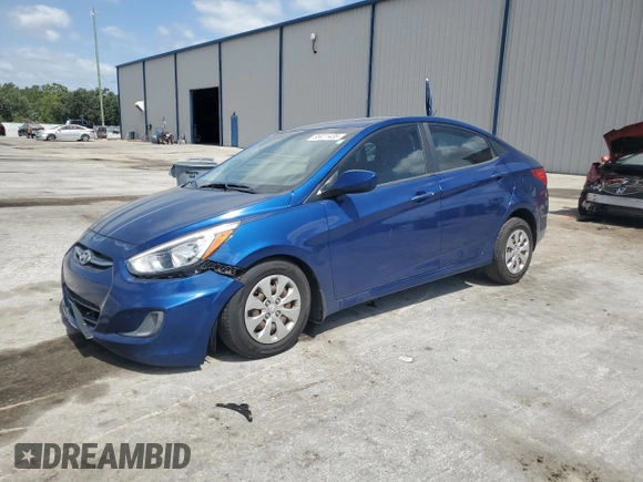 2015 Hyundai Accent GLS with VIN KMHCT4AE7FU935471, listed as a Copart auction lot 55411435 with 87,243 mi miles and Salvage Title. Bid and sale history available at DreamBid. Image 1.