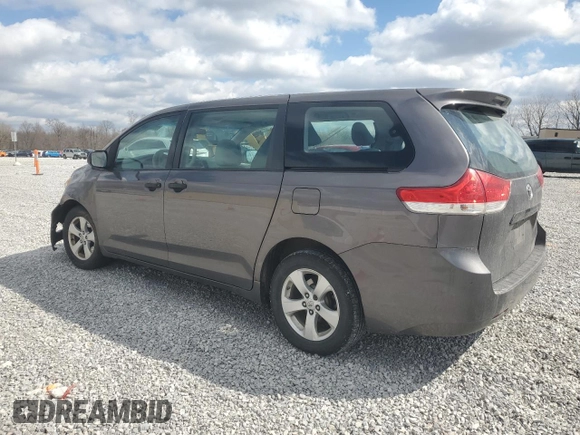 2012 Toyota Sienna with VIN 5TDZK3DC5CS279180, listed as a Copart auction lot 50034805 with 283,412 mi miles and Salvage Title. Bid and sale history available at carsss.com. Image 2.
