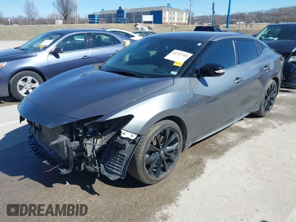 2019 Nissan Maxima SV with VIN 1N4AA6AV0KC360617, listed as a IAAI auction lot 41723765 with 93,691 mi miles and . Bid and sale history available at DreamBid. Image 2.