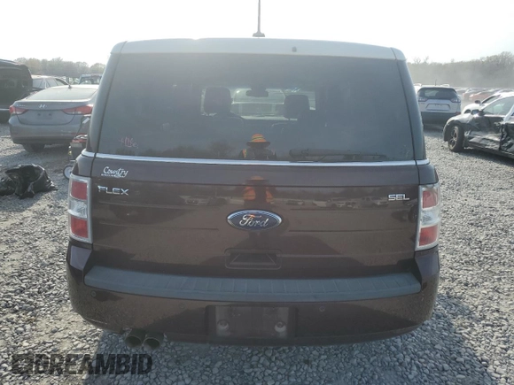 2009 Ford Flex SEL with VIN 2FMDK52C19BA03934, listed as a Copart auction lot 50791585 with 197,491 mi miles and Salvage Title. Bid and sale history available at carsss.com. Image 6.