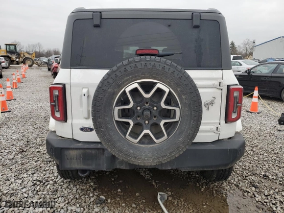 2023 Ford Bronco with VIN 1FMEE5BPXPLB65282, listed as a Copart auction lot 85742694 with 36,520 mi miles and Salvage Title. Bid and sale history available at carsss.com. Image 6.