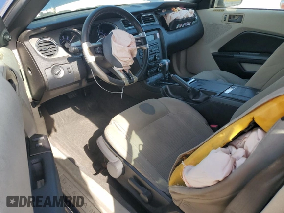 2010 Ford Mustang V6 with VIN 1ZVBP8EN5A5179046, listed as a Copart auction lot 50791365 with 104,588 mi miles and Salvage Title. Bid and sale history available at DreamBid. Image 8.