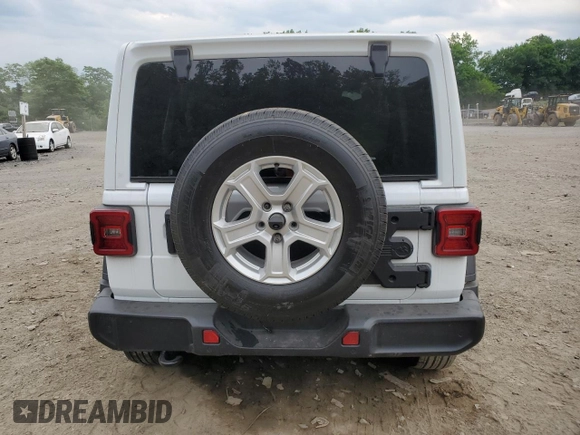 2022 Jeep Wrangler Unlimited Willys with VIN 1C4HJXDN4NW122752, listed as a Copart auction lot 58644854 with Not Provided miles and Salvage Title. Bid and sale history available at DreamBid. Image 6.