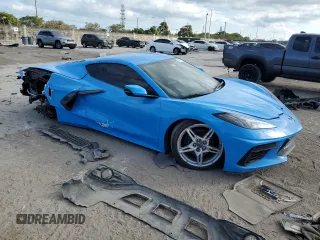 2022 Chevrolet Corvette 1LT with VIN 1G1YA2D42N5119843, listed as a Copart auction lot 41705625 with 45,415 mi miles and Salvage Title. Bid and sale history available at carsss.com. Image 4.