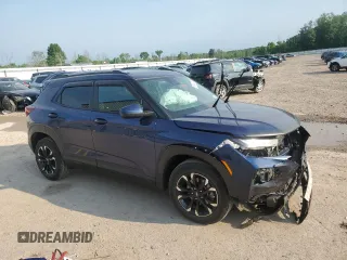 2022 Chevrolet TrailBlazer LT with VIN KL79MPS27NB006017, listed as a Copart auction lot 59941984 with 37,844 mi miles and Salvage Title. Bid and sale history available at DreamBid. Image 4.