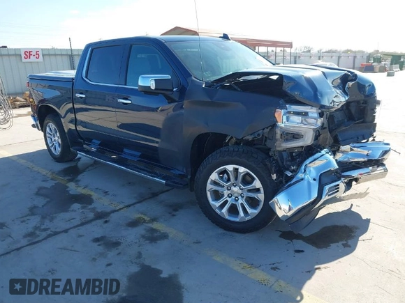 2023 Chevrolet Silverado 1500 LTZ with VIN 1GCUDGE8XPZ241924, listed as a IAAI auction lot 41329065 with 46,749 mi miles and . Bid and sale history available at DreamBid. Image 1.