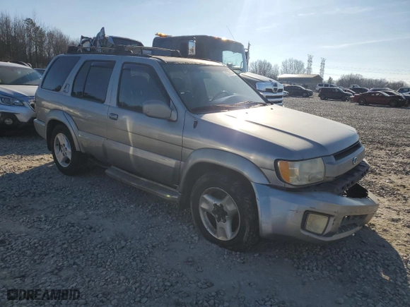 2001 Infiniti QX4 Luxury with VIN JNRDR07YX1W101712, listed as a Copart auction lot 87329154 with 226404 miles and Salvage Title. Bid and sale history available at carsss.com. Image 4.