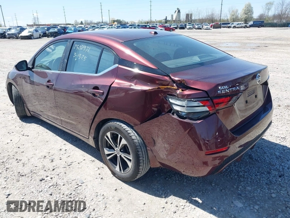 2020 Nissan Sentra SV z VIN 3N1AB8CV9LY217970, wystawiony jako IAAI lot #41989185 z przebiegiem 84 356 mil mil oraz . Historia ofert i sprzedaży dostępna na DreamBid. Obrazek 3.